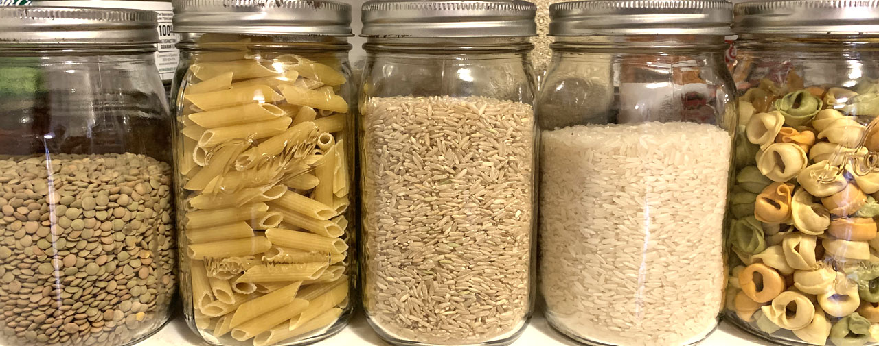 bulk food in jars